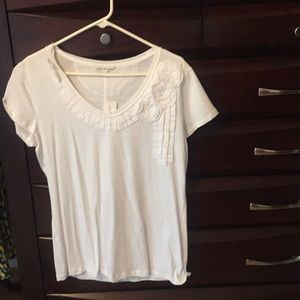 Embellished white T-shirt